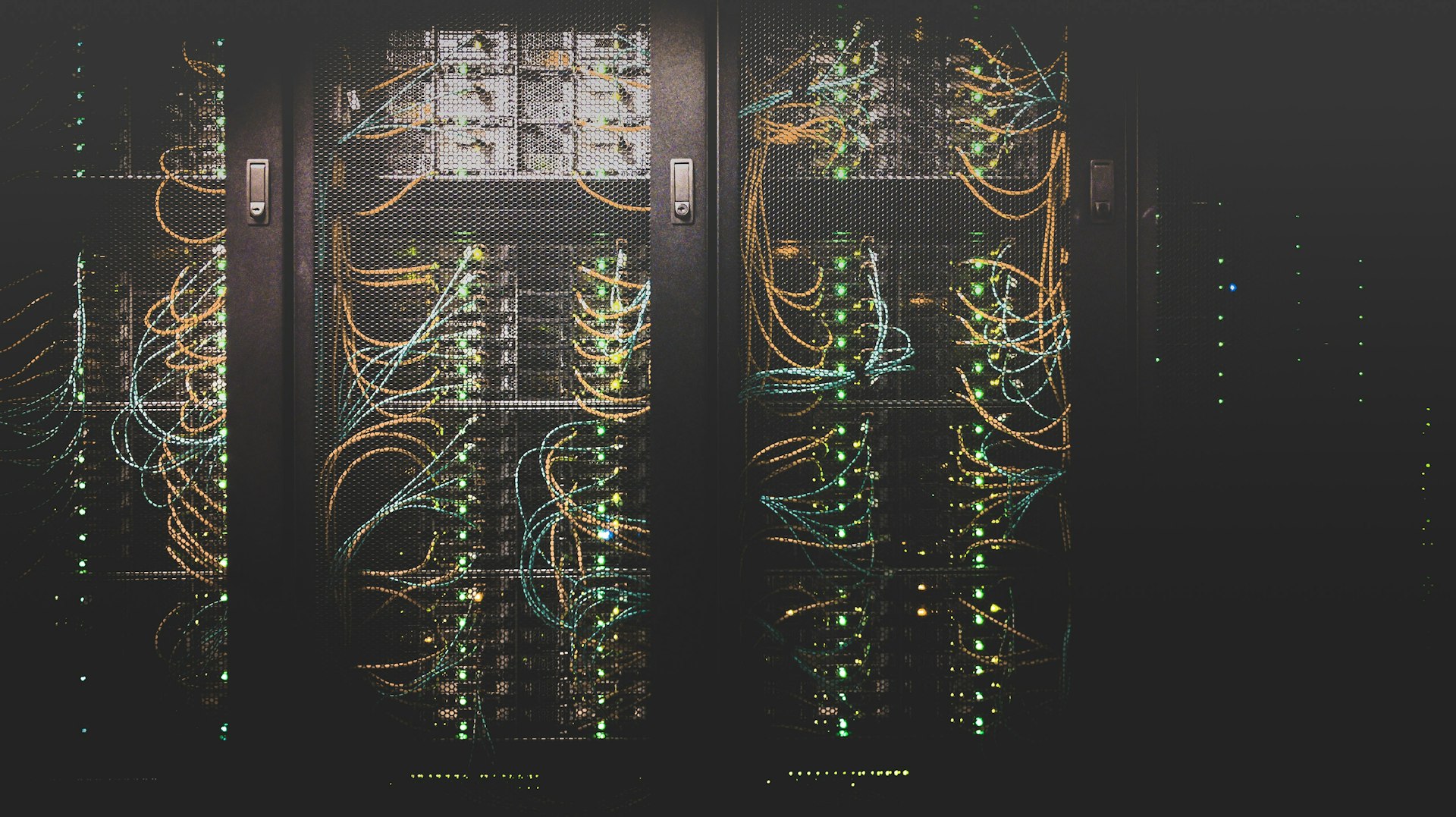 Dense network cabling in a dark data hall
