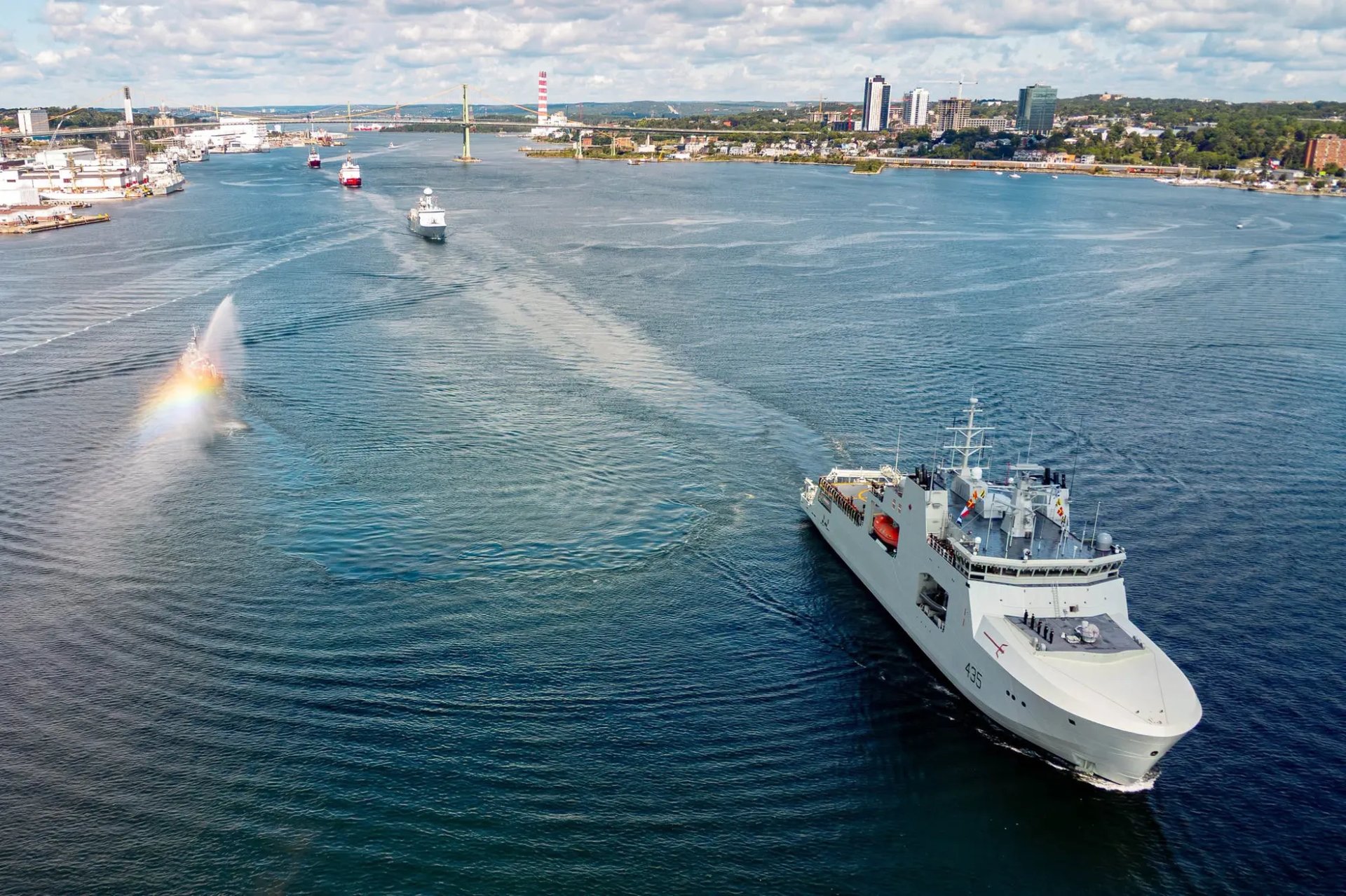 Naval vessels in Halifax Harbour